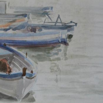 Painting titled "3 Acquarelli - Port…" by Gianni Virgili, Original Artwork, Watercolor