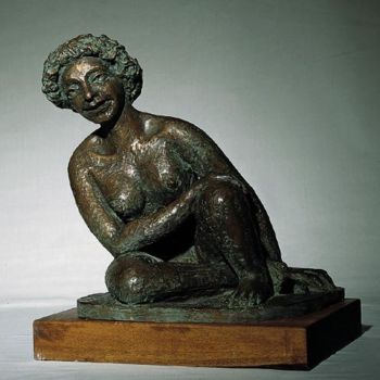 Скульптура под названием "RICCIOLINA" - Marcello Giannozzi, Подлинное произведение искусства