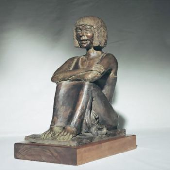 Skulptur mit dem Titel "MEDITAZIONE" von Marcello Giannozzi, Original-Kunstwerk