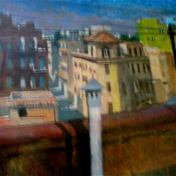 Pittura intitolato "Roma sobborgo Latino" da Cristiano Sella, Opera d'arte originale, Altro