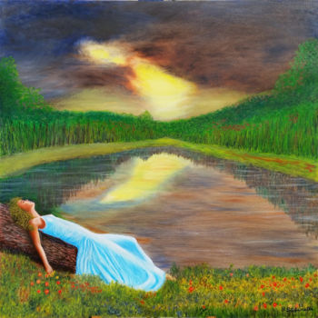 Pittura intitolato "Relax" da Giancarlo Stefanelli, Opera d'arte originale, Olio