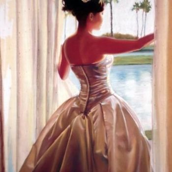 Painting titled "Wedding day" by Giao Nguyen, Original Artwork, Oil