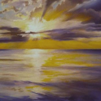 Картина под названием "warm sunset" - Giao Nguyen, Подлинное произведение искусства
