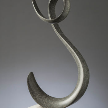 Sculpture titled "Ricciolo" by Puddu Gianfranco, Original Artwork, Stone