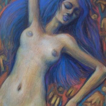Pittura intitolato "Nude" da George Rurua, Opera d'arte originale, Olio