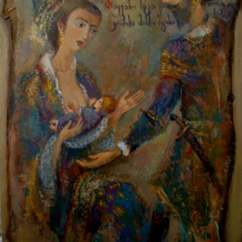 Ζωγραφική με τίτλο "Byble fairy tale" από George Rurua, Αυθεντικά έργα τέχνης, Ακρυλικό
