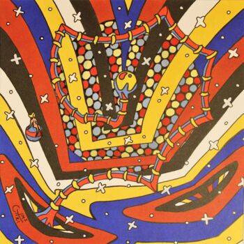 Zeichnungen mit dem Titel "Galaxie primaire da…" von Vincent Gibert, Original-Kunstwerk, Marker