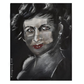Malerei mit dem Titel "BELLISSIMA DES ANNE…" von Brigitte Gicquiaud, Original-Kunstwerk, Acryl