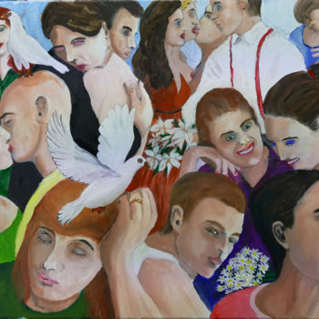 「O amor é eterno enq…」というタイトルの絵画 Gideon Nelによって, オリジナルのアートワーク, オイル
