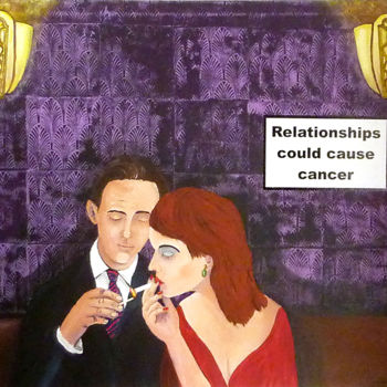 Painting titled "Relationships, Gove…" by Gideon Nel, Original Artwork, Acrylic