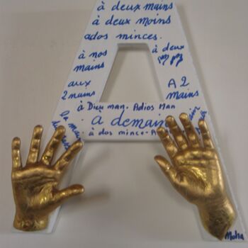 Rzeźba zatytułowany „a deux mains” autorstwa Gides, Oryginalna praca