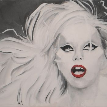 Malarstwo zatytułowany „Lady Gaga” autorstwa Gief, Oryginalna praca, Akryl