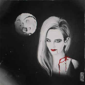 「Vampirella (Eva Gre…」というタイトルの絵画 Giefによって, オリジナルのアートワーク, アクリル