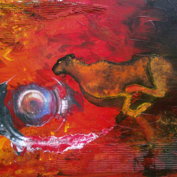 Peinture intitulée "Puma Concolor" par Gier, Œuvre d'art originale, Acrylique