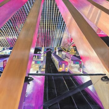 Schilderij getiteld "Calatrava" door Gifi_art1, Origineel Kunstwerk, Acryl