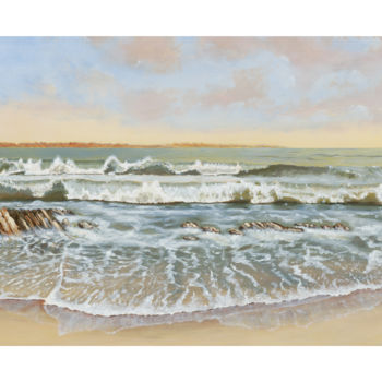 Painting titled "marine" by Robert Gignet, Original Artwork, Acrylic