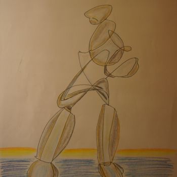 Dessin intitulée "voilure" par Gil 2 Lérins, Œuvre d'art originale, Crayon
