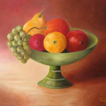 Painting titled "Coupe de Fruits" by Gil Bartolo, Original Artwork