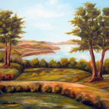 Pintura intitulada "Paysage Var" por Gil Bartolo, Obras de arte originais