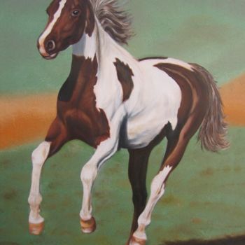 Painting titled "Mustang" by Gil Bartolo, Original Artwork