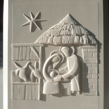 Sculpture intitulée "Nativité" par Gilbert Guebey, Œuvre d'art originale, Coulage