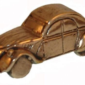 Sculpture titled "2 CV" by Gilbert Liblin, Original Artwork, Metals