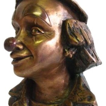 Escultura intitulada "Clown de PONT-AVEN" por Gilbert Liblin, Obras de arte originais, Metais