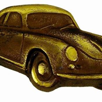 Sculpture titled "PORSCHE 356" by Gilbert Liblin, Original Artwork, Metals