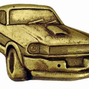 Sculpture titled "FORD Mustang" by Gilbert Liblin, Original Artwork, Metals