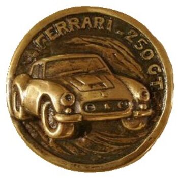 Sculpture titled "FERRARI 250 GT." by Gilbert Liblin, Original Artwork, Bronze