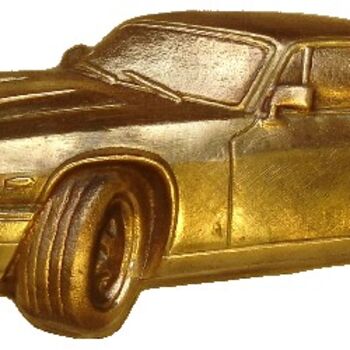 Sculpture titled "JAGUAR XJS coupé" by Gilbert Liblin, Original Artwork, Metals