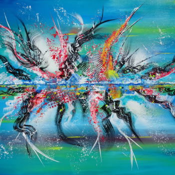 Malerei mit dem Titel "Mirage" von Gilbert Morales, Original-Kunstwerk, Acryl