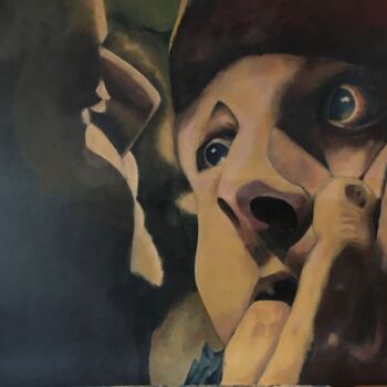 Peinture intitulée "La pression" par Gilbert Ovtcharenko, Œuvre d'art originale, Acrylique Monté sur Châssis en bois