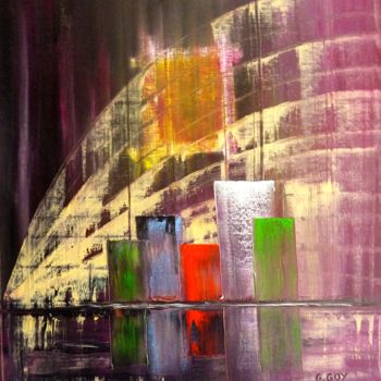 Painting titled "481-abstrait-550x46…" by Gilbert Goy, Original Artwork, Oil