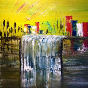 Painting titled "529-abstrait-600x50…" by Gilbert Goy, Original Artwork, Oil