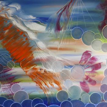 Painting titled "655-abstrait-600x50…" by Gilbert Goy, Original Artwork, Oil