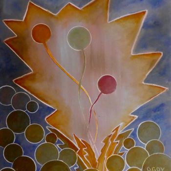 Painting titled "660-abstrait-500x60…" by Gilbert Goy, Original Artwork, Oil