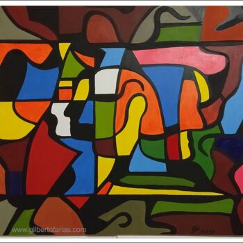 Malerei mit dem Titel "Sin Titulo" von Gilberto Farias, Original-Kunstwerk, Acryl