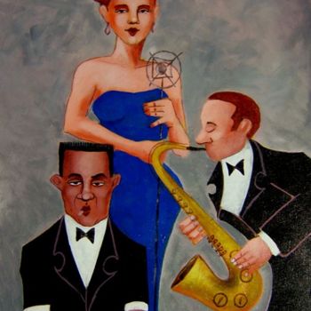 Pittura intitolato "All that Jazz" da Gilberto Cabral, Opera d'arte originale