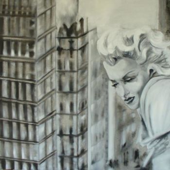 Painting titled "Marilyn" by Gilco, Original Artwork, Oil