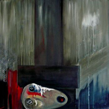 Schilderij getiteld "under pressure" door Virginie Descure, Origineel Kunstwerk