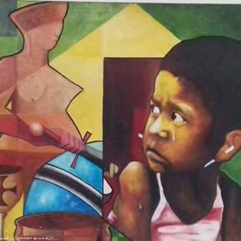 Pintura titulada "Brasil O Cálice da…" por Gildasio Rodriguez, Obra de arte original, Oleo