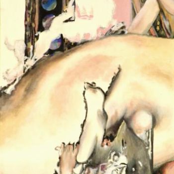 Peinture intitulée "Ingres en soupir" par Gil Angelo Gazzoli, Œuvre d'art originale, Acrylique