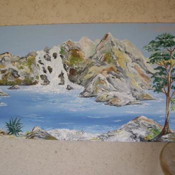 Painting titled "Calme et nature" by Gilionne, Original Artwork