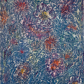 Ζωγραφική με τίτλο "FLOWERS" από Gilles Cabrol, Αυθεντικά έργα τέχνης