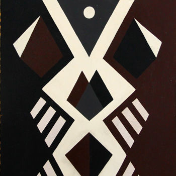 Painting titled "MASSAI" by Gilles Cabrol, Original Artwork, Acrylic