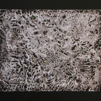 Pintura intitulada "Cendres et décombre…" por Gilles Coullet, Obras de arte originais, Óleo