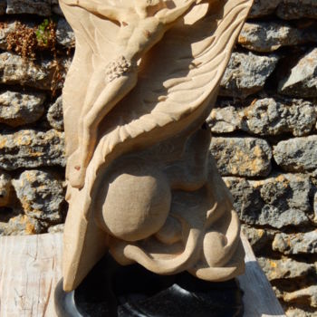 Скульптура под названием "passion-1.jpg" - Gilles Deygout, Подлинное произведение искусства, Камень