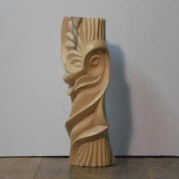Sculpture intitulée "Buis; "-Courant du…" par Gilles Deygout, Œuvre d'art originale, Bois
