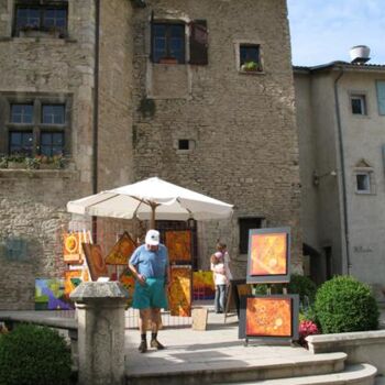 Peinture intitulée "MARCHE DES PEINTRES…" par Gilles Fraysse, Œuvre d'art originale